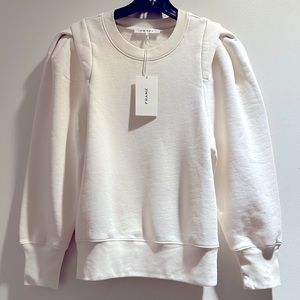 Frame Pleated Panel Sweatshirt